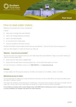 How to read water meters