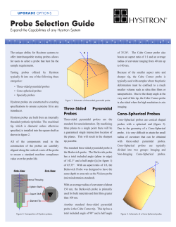 Probe Selection Guide