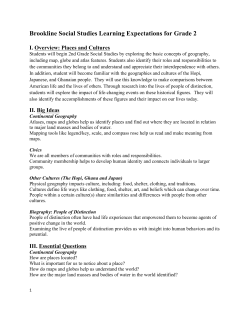 Grade 2 Social Studies - Brookline Public Schools