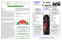 December 18, 2016 - St. John the Evangelist