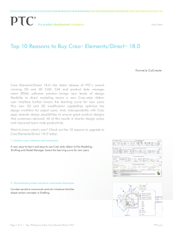 Top 10 Reasons to Buy Creo Elements/Direct 18.0