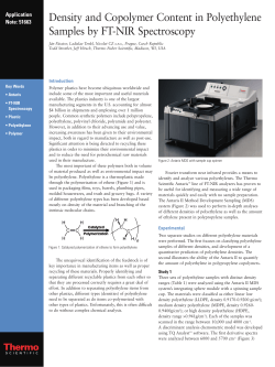 Density and Copolymer Content in Polyethylene Samples by FT