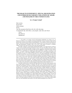 The Road to Internment