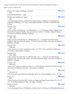 Chumash (some specific sites) - American Rock Art Research
