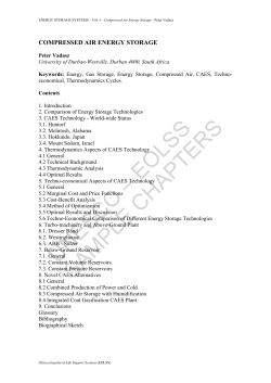Compressed Air Energy Storage
