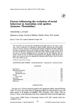 Factors influencing the evolution of social