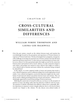 cross-cultural similarities and differences