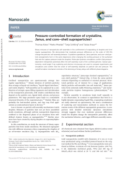 Pressure-controlled formation of crystalline, Janus, and