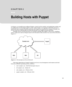 Building Hosts with Puppet