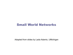 Small World Networks - Bryn Mawr Computer Science