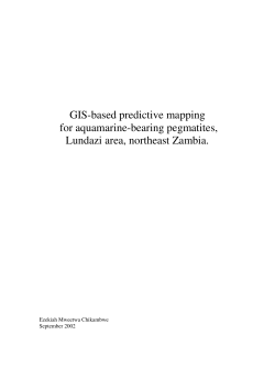 GIS-based predictive mapping for aquamarine-bearing