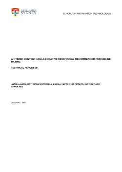 a hybrid content-collaborative reciprocal recommender for online