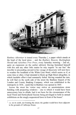 Banbury Advertiser is issued every Thursday [, a paper which stands