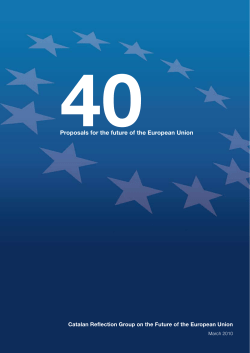 40Proposals for the future of the European Union