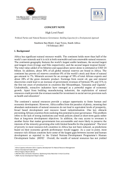 Concept Note - International IDEA