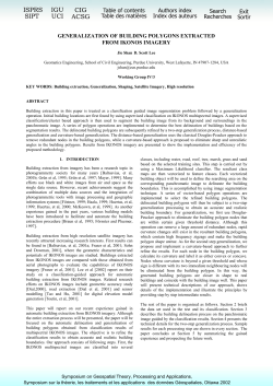 generalization of building polygons extracted