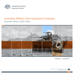Australian Military Sales Equipment Catalogue