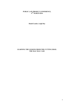 Learning the lessons from the cutting edge