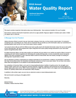 Annual Water Quality Report