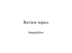 Objective - To graph linear inequalities in the coordinate plane.