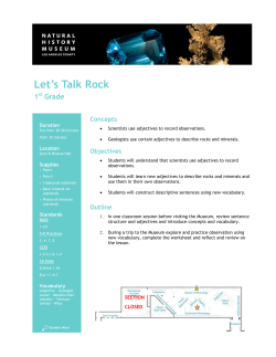 Let`s Talk Rock - Natural History Museum of Los Angeles