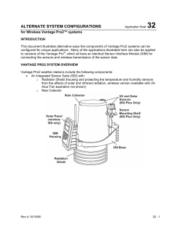 ALTERNATE SYSTEM CONFIGURATIONS
