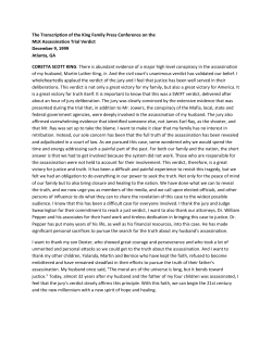 The Transcription of the King Family Press