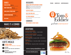 kid`s meals - Tom and Eddies
