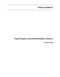 Rational Software Payroll System Describe Distribution Solution