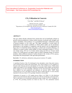 CO2 Utilization in Concrete