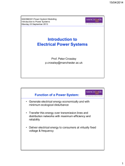 Introduction to Electrical Power Systems