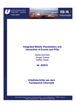 Integrated Mobile Visualization and Interaction of