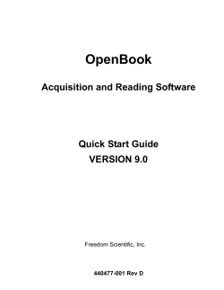 OpenBook Quick Start Guide