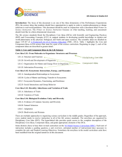 Life Science in Grades 6-8