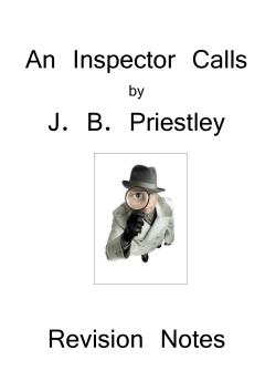 An Inspector Calls JB Priestley Revision Notes