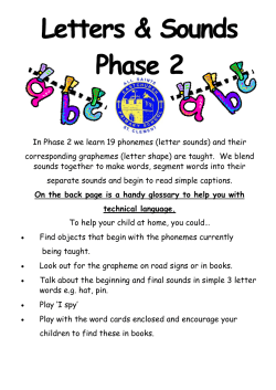 In Phase 2 we learn 19 phonemes (letter sounds) and their