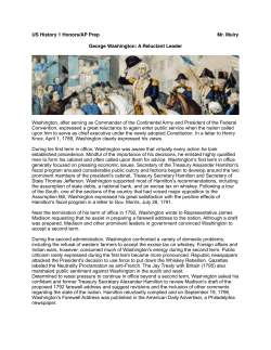 George Washington Reluctant Leader Readings