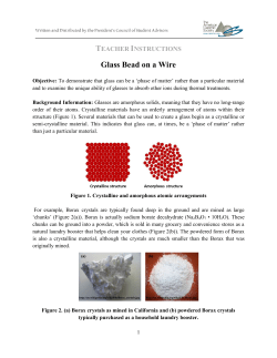 Lesson documents - The American Ceramic Society