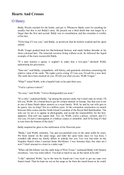 Hearts And Crosses O Henry