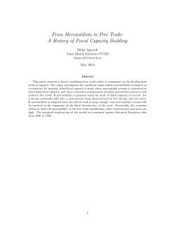 From Mercantilism to Free Trade: A History of Fiscal