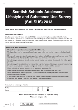 (SALSUS) 2013 - ISD Scotland