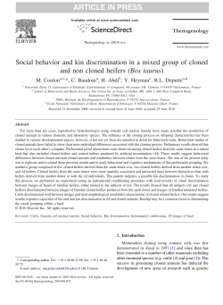 Social behavior and kin discrimination in a mixed group of cloned
