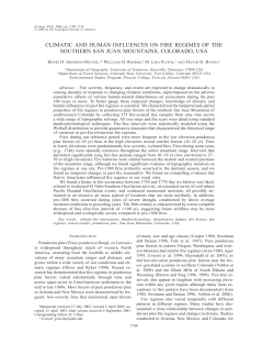 climatic and human influences on fire regimes of the