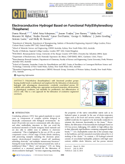 An electroconductive hydrogel based on