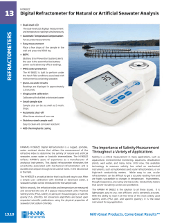 Brochures - HANNA Instruments Singapore