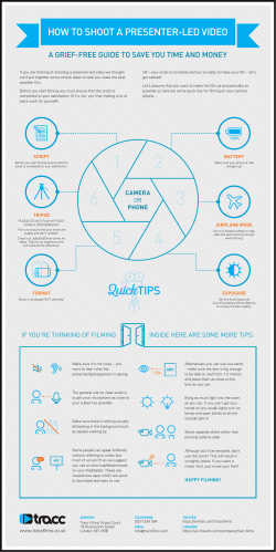 How to shoot a presenter-led video