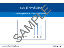 Social Psychology