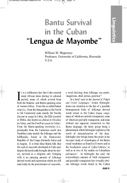 Lengua de Mayombe