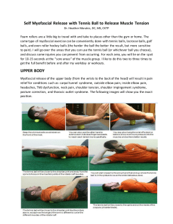 Self Myofascial Release with Tennis Ball to Release