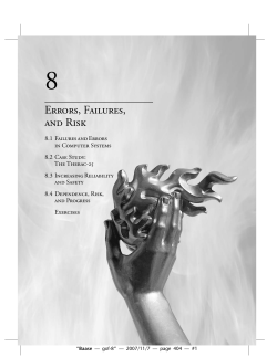 Errors, Failures, and Risk